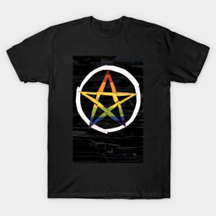 Gay Pride Pentagram T-Shirt